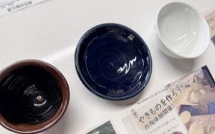 ろくろ体験の様子